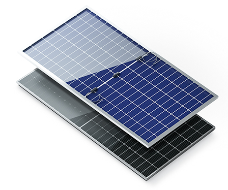 подвійна скляна сонячна панель